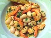 Warm Prawn Scampi And Butter Bean Salad
